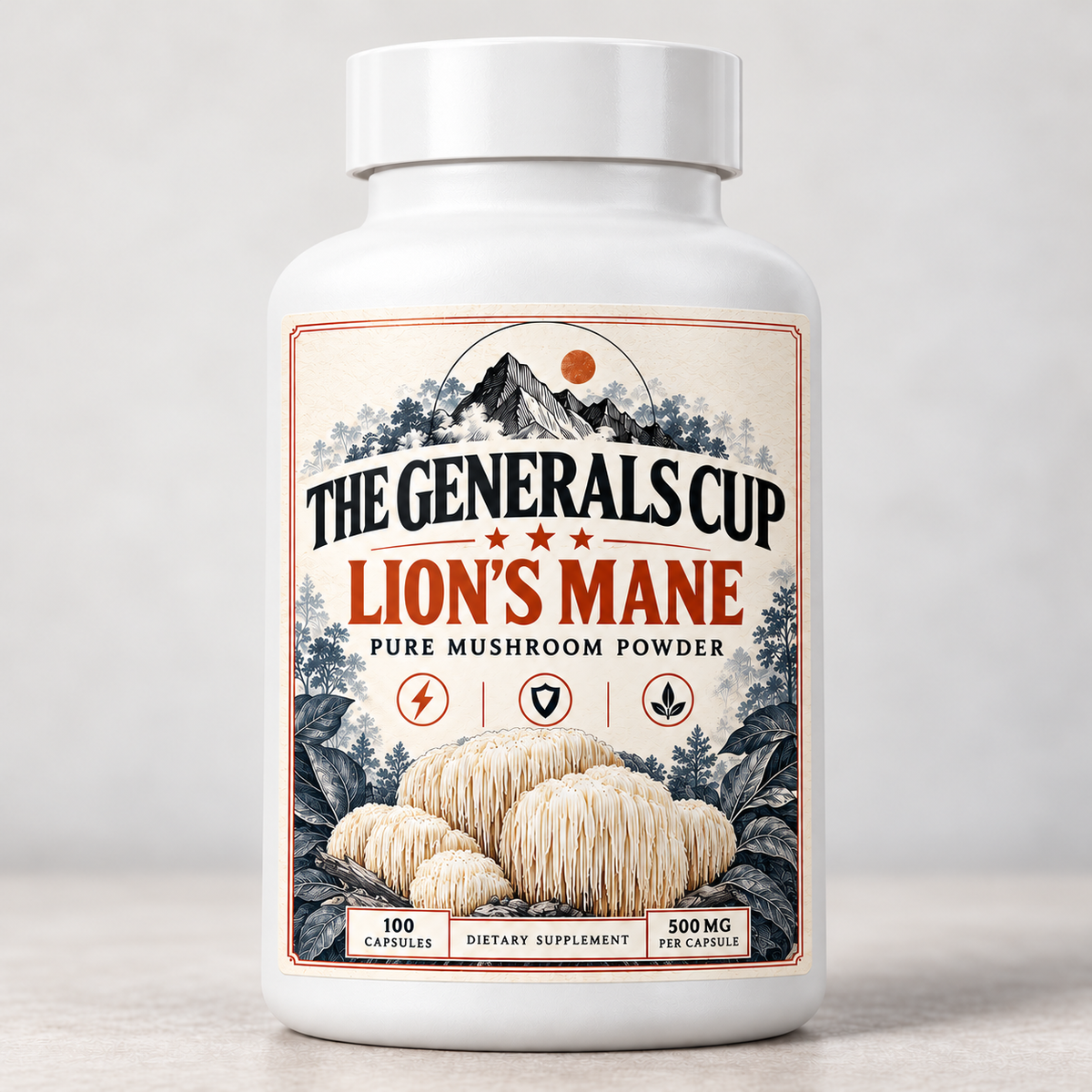 Lions Mane Mushroom Capsules (24 Bottle Case)
