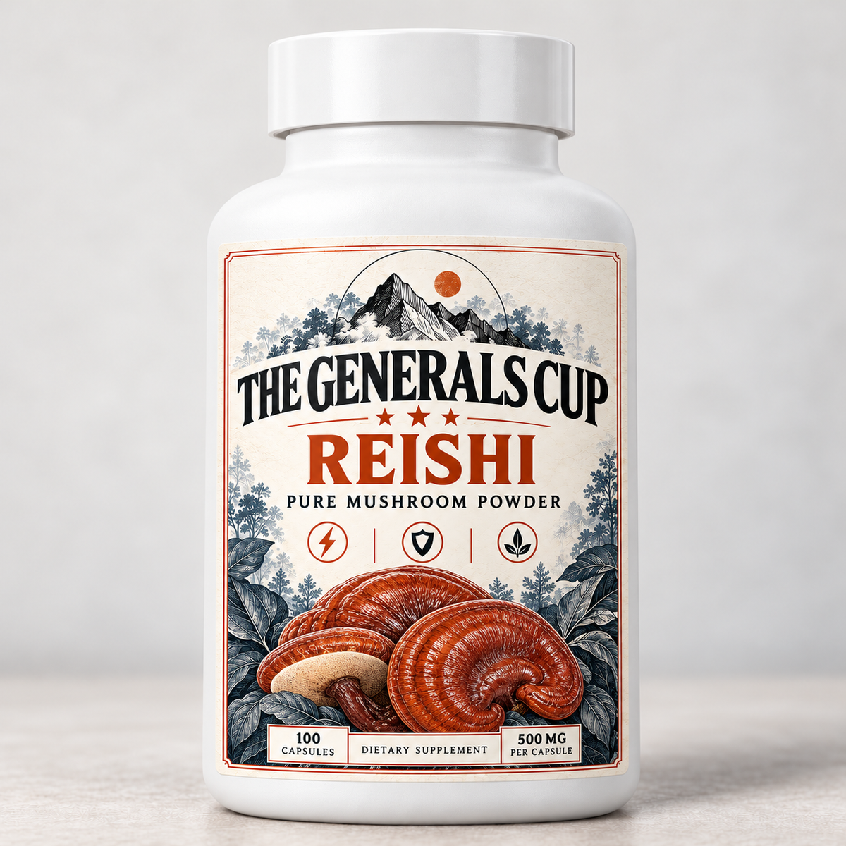 Rieshi Mushroom Capsules (24 Bottle Case)